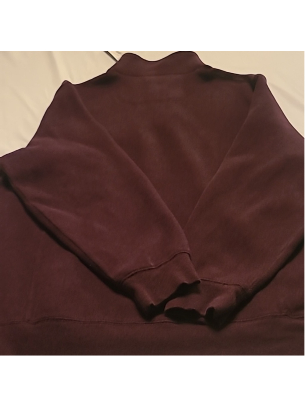 Pendleton 1/4 zippered NWT 100%cotton burgundy sz. Large.(#2492E) - Picture 9 of 15
